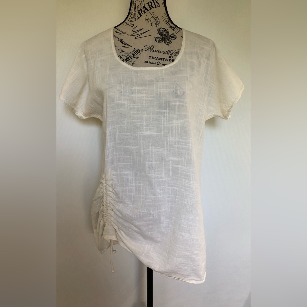 EzzE Wear Cream Top cream medium short sleeves